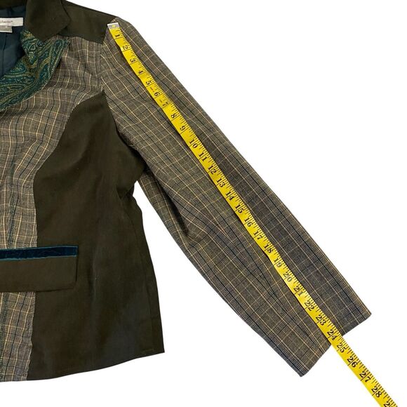 CJ Banks Blazer Womens 1X Jacket Patchwork Festival Career Professional Office - Picture 8 of 16